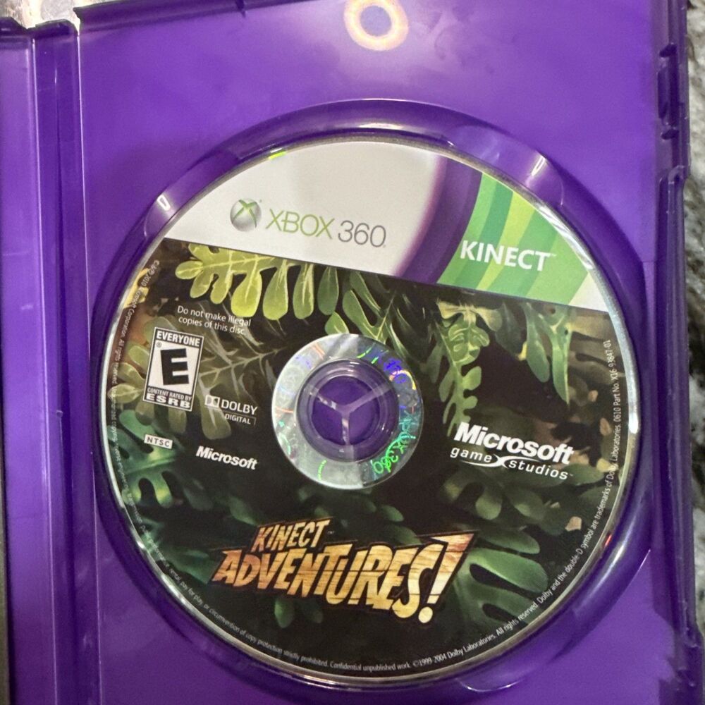 XBox 360 Kinect Adventures w/Manual Untested - Picture 4 of 6